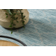 Preproga string SISAL ploščati kruh PATIO 3069 dizajn rešetke - vodno modra