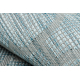 Kilimas sizalio virvelės plokštainis PATIO 3069 grotelių dizainas - vandens mėlyna 