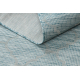 Килим SIZAL PATIO 3069 Марокански решетка плоски тъкани - аква синьо