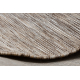 Fonott sizal szőnyeg PATIO 3077 Boho lapos szövött - természetes, bézs