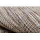 Fonott sizal szőnyeg PATIO 3077 Boho lapos szövött - természetes, bézs