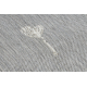 Sizala auklu paklājs FLAT 48779/637 Ziedi pelēks krēms 