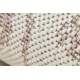 Sizala auklu paklājs FLAT 48779/526 Ziedi krēms rozā