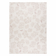 Χαλί FLAT 48774/526 Φύλλα Πουλίs - κρέμα ροζ