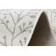 Carpet FLAT 48774/367 Leaves Birds - cream grey