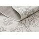 Carpet FLAT 48774/367 Leaves Birds - cream grey