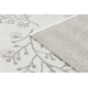Килим шнуровий SIZAL FLAT 48774/367 листя пташки кремовий сірий