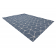 Sisal tapijt SISAL FLAT 48721/591 BLOKJES 3D blauw