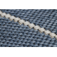 Alfombra de cuerda sisal FLAT 48721/591 Cubos 3D azul
