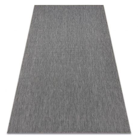 Carpet FLAT 48663/920 SISAL - anthracite PLAIN 