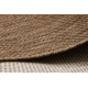 Carpet FLAT 48663/870 SISAL - brown PLAIN 