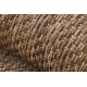 Alfombra de cuerda sisal FLAT 48663/870 Liso marrón