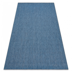 Teppich FLAT 48663/330 SISAL - blau GLATT