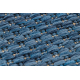 Teppich FLAT 48663/330 SISAL - blau GLATT