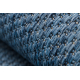 Alfombra de cuerda sisal FLAT 48663/330 Liso azul