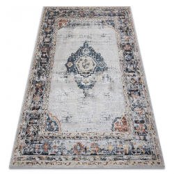 Runner anti-slip DIGITAL - FRENCH CHEVRON Herringbone brown / beige 