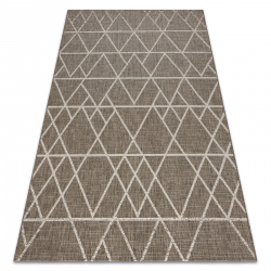 CARPET SIZAL FLOORLUX 20508 taupe / champagne TRIANGLES