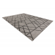 Alfombra de cuerda sisal FLOORLUX 20508 plateado/negro Triángulos