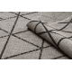 Sisal tapijt SISAL FLOORLUX 20508 zilver / zwartkluring DRIEHOEKEN