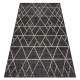 Килим SIZAL FLOORLUX 20508 черно/сребро триъгълници