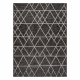 Covor sisal Floorlux 20508 negru si argint Triunghiuri