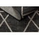 Sisal tapijt SISAL FLOORLUX 20508 ZWART / zilver Driehoek