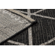 Sisal tapijt SISAL FLOORLUX 20508 ZWART / zilver Driehoek