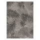 Fonott sizal floorlux szőnyeg 20504 levelek ezüst / fekete dzsungel