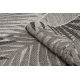 Sisal tapijt SISAL FLOORLUX 20504 blad motief zilver / zwart JUNGLE