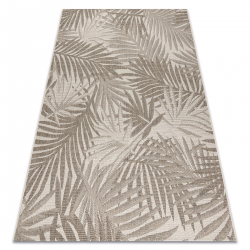 CARPET SIZAL FLOORLUX 20504 LEAVES champagne / taupe JUNGLE