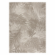 Килим шнуровий SIZAL FLOORLUX 20504 листя джунглі шампанське / темно-сірий 