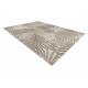 Sisal tapijt SISAL FLOORLUX 20504 blad motief Champagne / donker grijskleuring JUNGLE