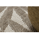 Sisal tapijt SISAL FLOORLUX 20504 blad motief Champagne / donker grijskleuring JUNGLE