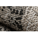 Sisal tapijt SISAL FLOORLUX 20491 BLOEMEN zilver / zwartkleuring