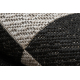 Alfombra de cuerda sisal FLOORLUX 20489 plateado/negro Triángulos
