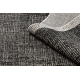 Sisal tapijt SISAL FLOORLUX 20401 Kader zwart / zilver 