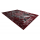 Alfombra VINCI 1407 moderna Rosetón vintage - Structural rojo / antracita