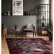 Modern VINCI 1407 carpet Rosette vintage - structural red / anthracite