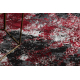 Matto VINCI 1407 moderni Ruusuke vintage pesty - Rakenteellinen punainen / antrasiitti