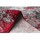 Paklājs VINCI 1407 moderns Rozete vintage mazgāts - Struktūra sarkans / antracīts