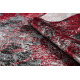 Paklājs VINCI 1407 moderns Rozete vintage mazgāts - Struktūra sarkans / antracīts