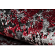 Moderne VINCI 1407 Teppe Rosett årgang - strukturell rød / antrasitt