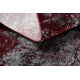 Moderne VINCI 1407 Teppe Rosett årgang - strukturell rød / antrasitt