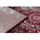 Moderní koberec VINCI 1407 Růžice vintage - Strukturální červený / antracit