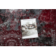 Tapis VINCI 1407 moderne Rosette vintage - Structural rouge / anthracite
