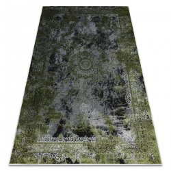 модерен VINCI 1407 килим розетка vintage - structural зелен / антрацит