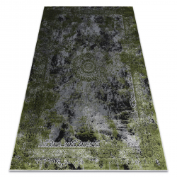 TAPIS DE COULOIR antidérapant DIGITAL - MONSTERA Feuilles beige / rose / noir 