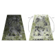 Moderný koberec VINCI 1407 Rozeta vintage - Štrukturálny zelená / antracitová