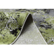 Matto VINCI 1407 moderni Ruusuke vintage pesty - Rakenteellinen vihreä / antrasiitti