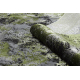 Tæppe VINCI 1407 moderne Roset vintage vasket - Strukturelle grøn / antracit